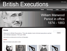Tablet Screenshot of britishexecutions.co.uk